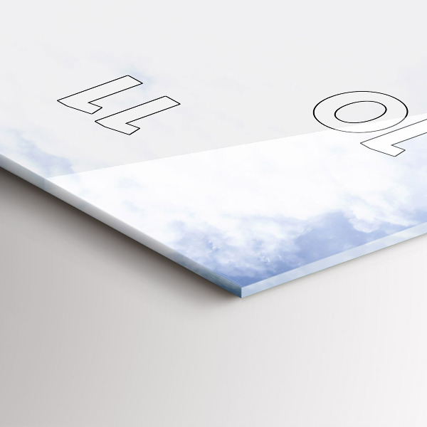 Orologio verticale in vetro Morskie Oko nei Monti Tatra