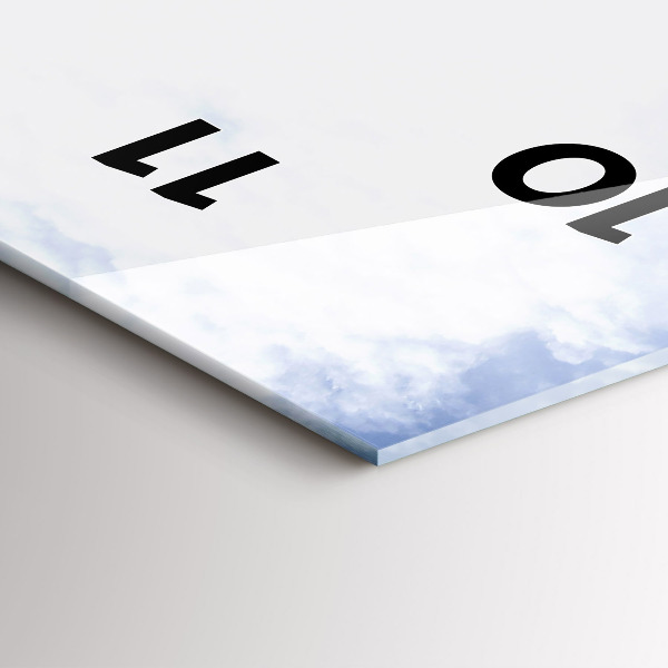 Orologio verticale in vetro Morskie Oko nei Monti Tatra