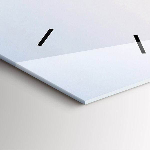 Orologio verticale in vetro Lago e montagne