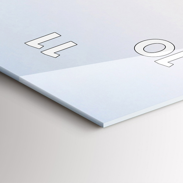 Orologio verticale in vetro Lago e montagne