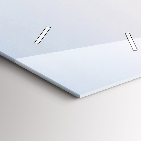 Orologio verticale in vetro Lago e montagne