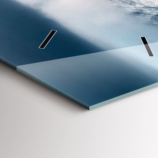 Orologio verticale in vetro Paesaggio invernale dei Monti Tatra