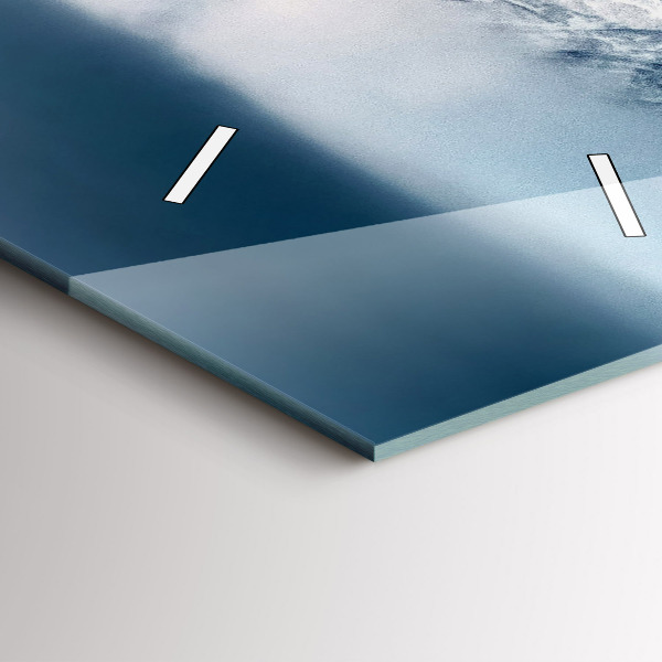 Orologio verticale in vetro Paesaggio invernale dei Monti Tatra