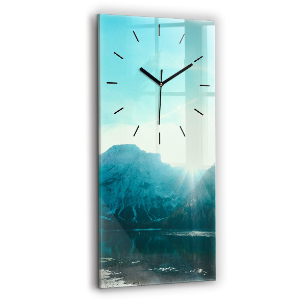 Orologio verticale in vetro Montagna e fiume in Polonia
