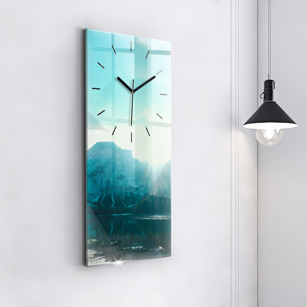Orologio verticale in vetro Montagna e fiume in Polonia