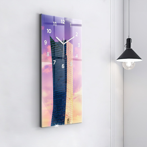 Orologio verticale in vetro Grattacielo a Varsavia