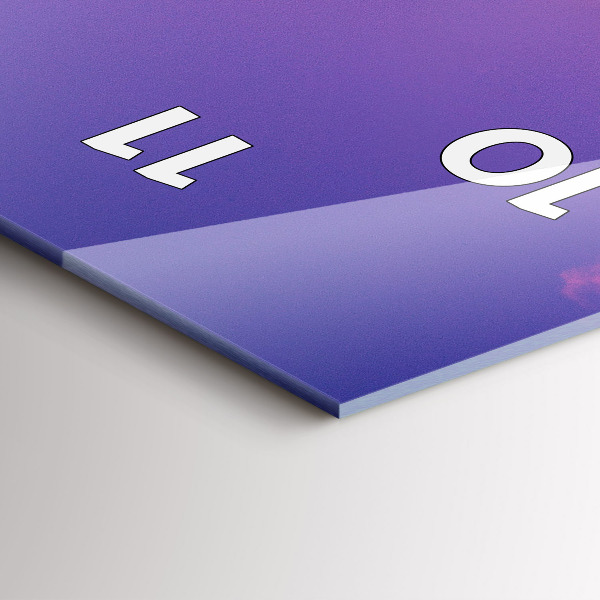 Orologio verticale in vetro Grattacielo a Varsavia