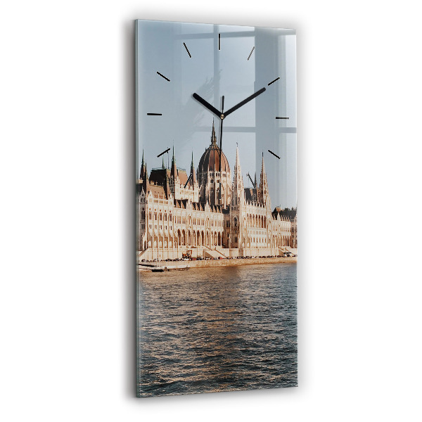 Orologio verticale in vetro Parlamento a Budapest