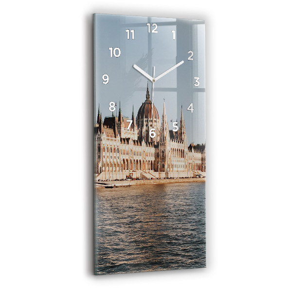 Orologio verticale in vetro Parlamento a Budapest