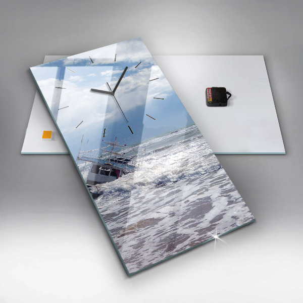 Orologio verticale in vetro Imbarcazione affondata