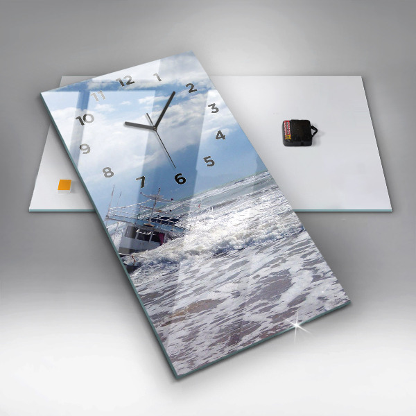 Orologio verticale in vetro Imbarcazione affondata