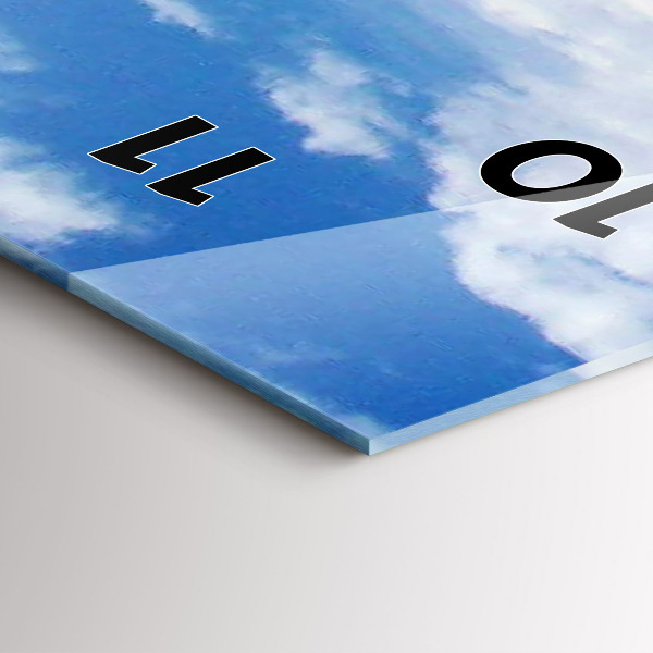 Orologio verticale in vetro Imbarcazione affondata