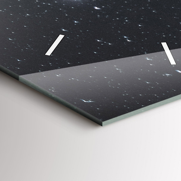 Orologio verticale in vetro Montagna sotto le stelle