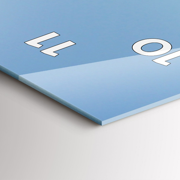 Orologio verticale in vetro Route 66 negli Stati Uniti