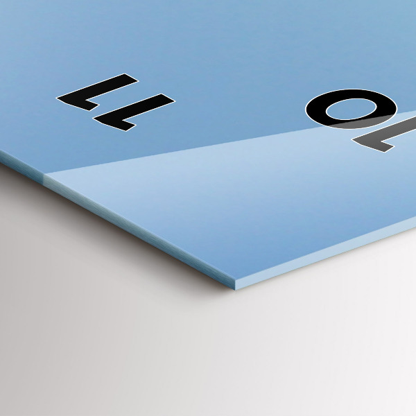 Orologio verticale in vetro Route 66 negli Stati Uniti