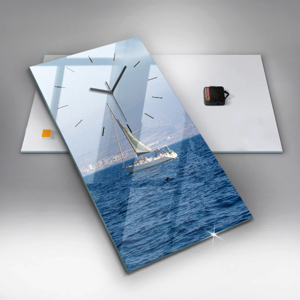Orologio verticale in vetro Yacht a Tenerife