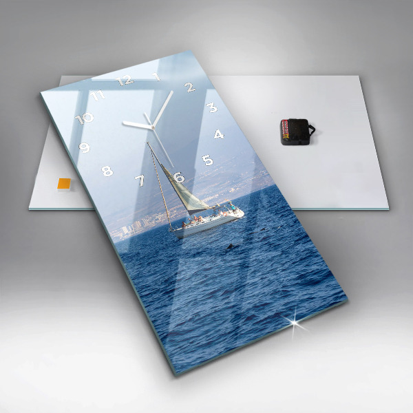 Orologio verticale in vetro Yacht a Tenerife