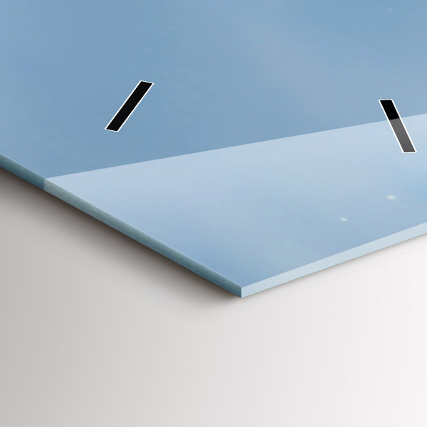 Orologio verticale in vetro Fotografia delle onde del mare