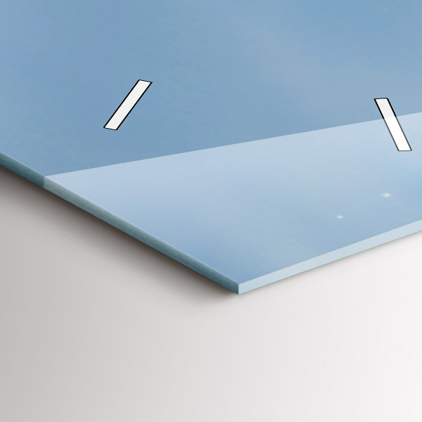 Orologio verticale in vetro Fotografia delle onde del mare