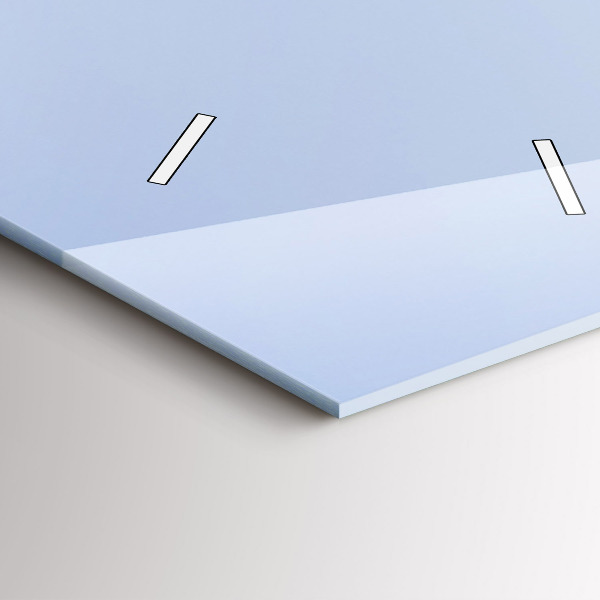 Orologio verticale in vetro Montagne in riva all'oceano