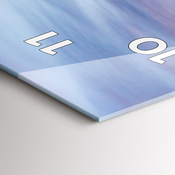 Orologio verticale in vetro Cottage in montagna