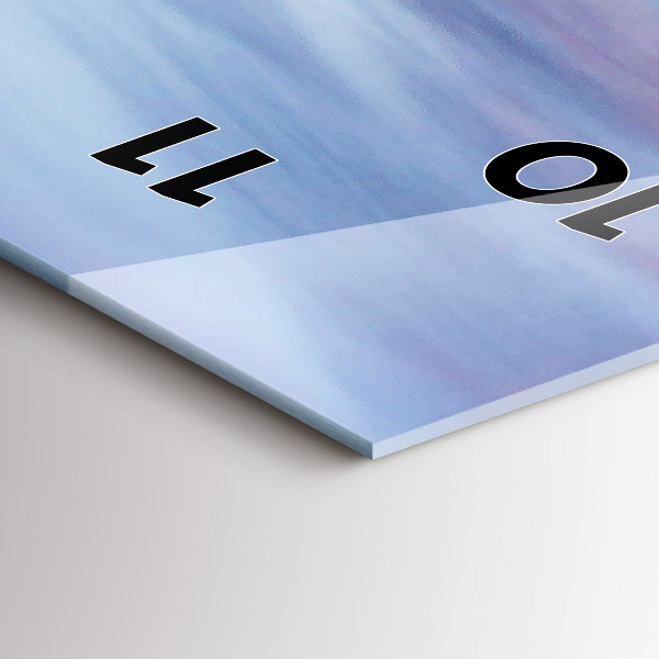 Orologio verticale in vetro Cottage in montagna