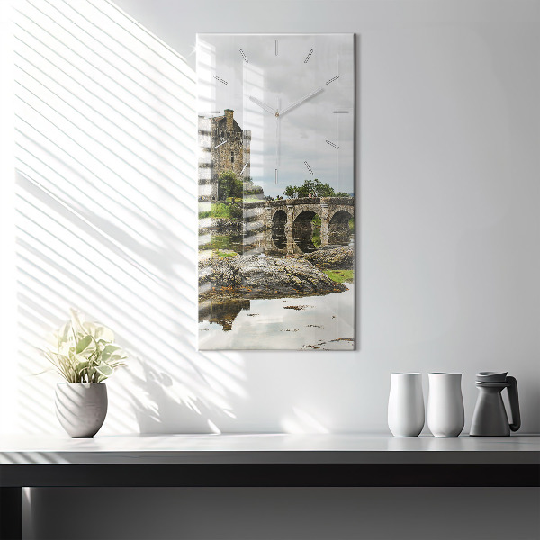 Orologio verticale in vetro Castello di Eilean Donan Scozia
