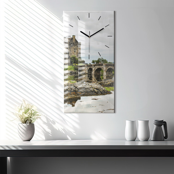 Orologio verticale in vetro Castello di Eilean Donan Scozia