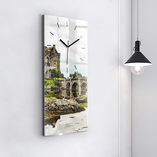 Orologio verticale in vetro Castello di Eilean Donan Scozia