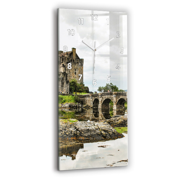 Orologio verticale in vetro Castello di Eilean Donan Scozia