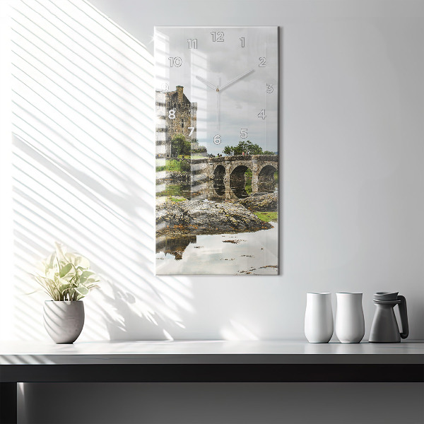 Orologio verticale in vetro Castello di Eilean Donan Scozia