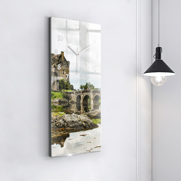 Orologio verticale in vetro Castello di Eilean Donan Scozia