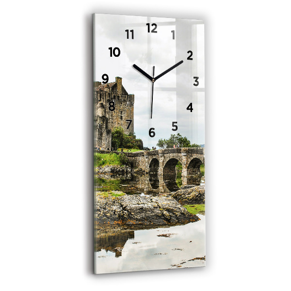 Orologio verticale in vetro Castello di Eilean Donan Scozia