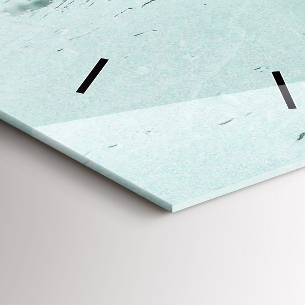 Orologio verticale in vetro Londra piovosa