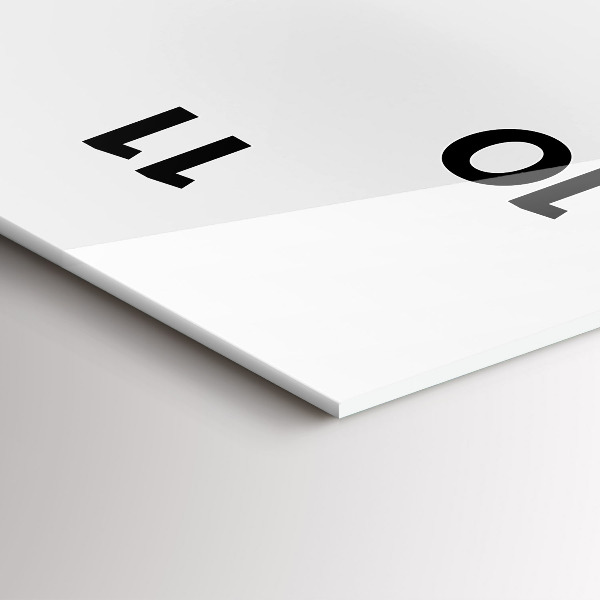 Orologio verticale in vetro Panorama della città