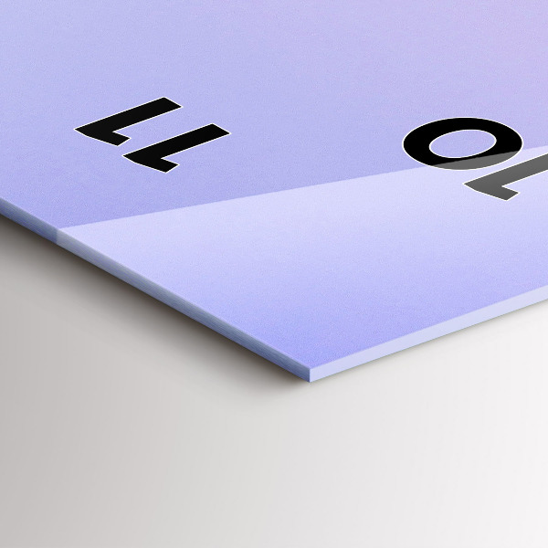 Orologio verticale in vetro Vista dei grattacieli degli USA