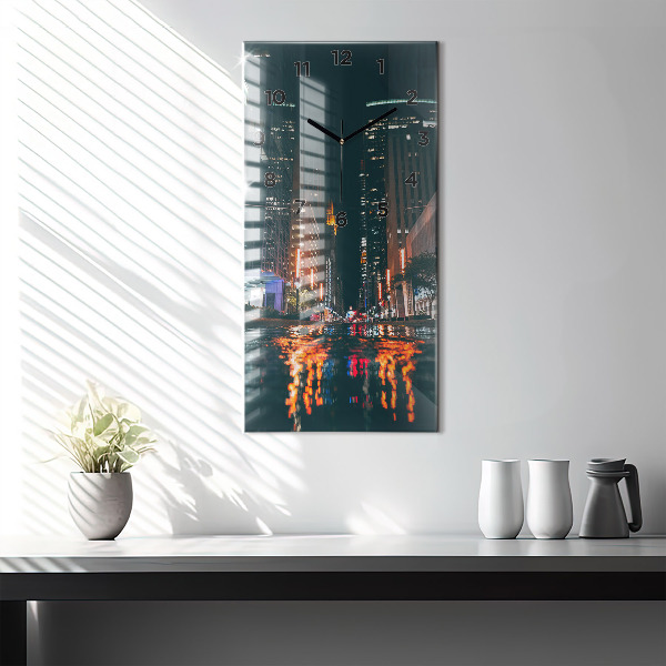 Orologio verticale in vetro L'Hilton Houston