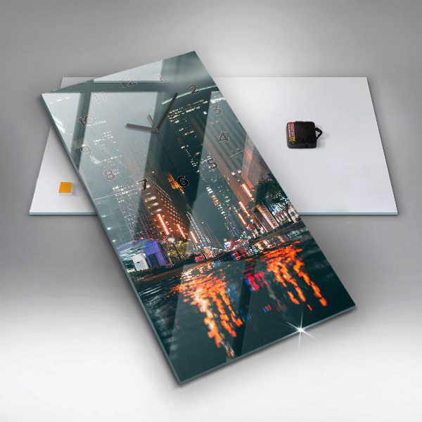 Orologio verticale in vetro L'Hilton Houston