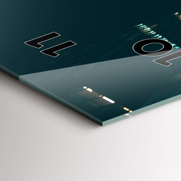 Orologio verticale in vetro L'Hilton Houston