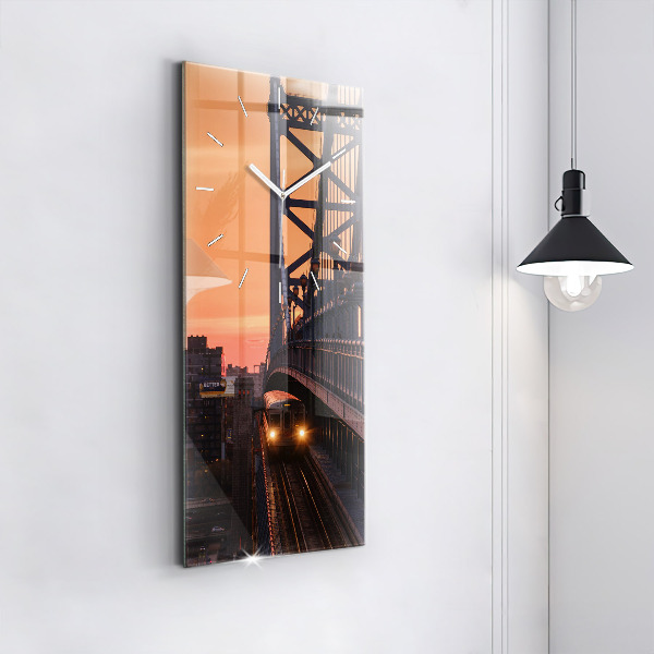 Orologio verticale in vetro Ponte Benjamin Franklin