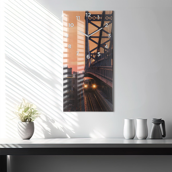 Orologio verticale in vetro Ponte Benjamin Franklin