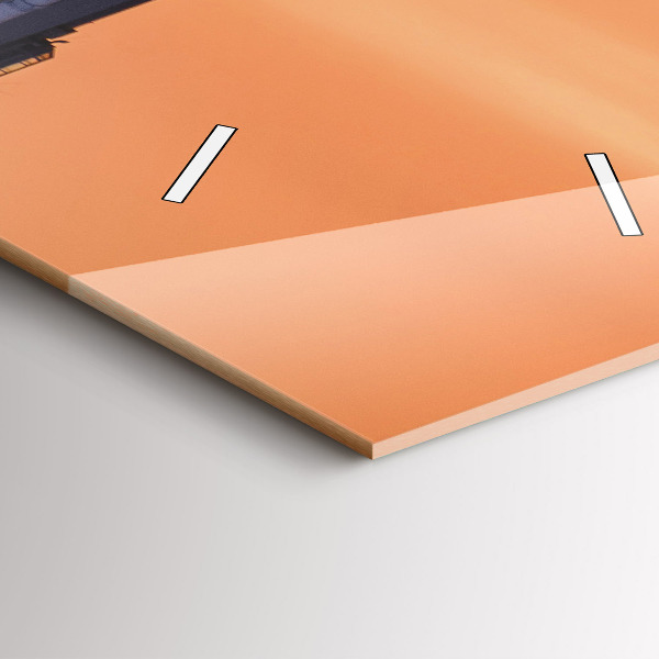 Orologio verticale in vetro Ponte Benjamin Franklin