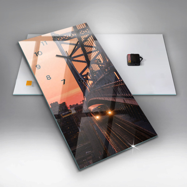 Orologio verticale in vetro Ponte Benjamin Franklin