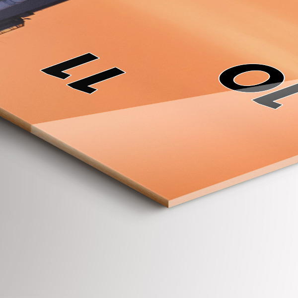 Orologio verticale in vetro Ponte Benjamin Franklin