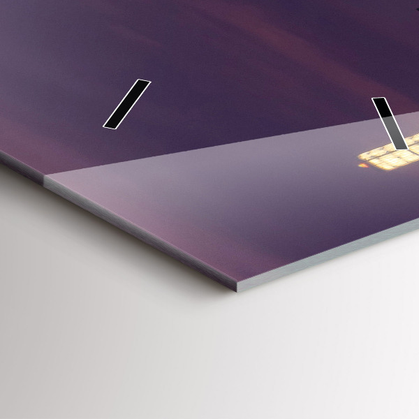 Orologio verticale in vetro Skyline della città di Filadelfia