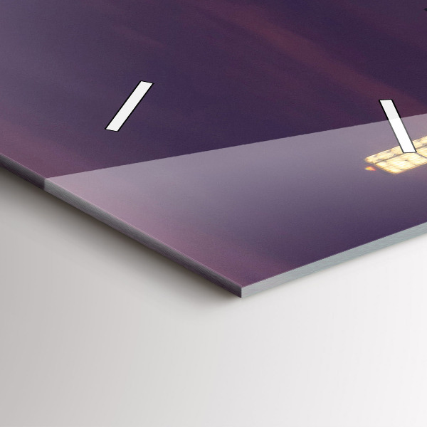 Orologio verticale in vetro Skyline della città di Filadelfia