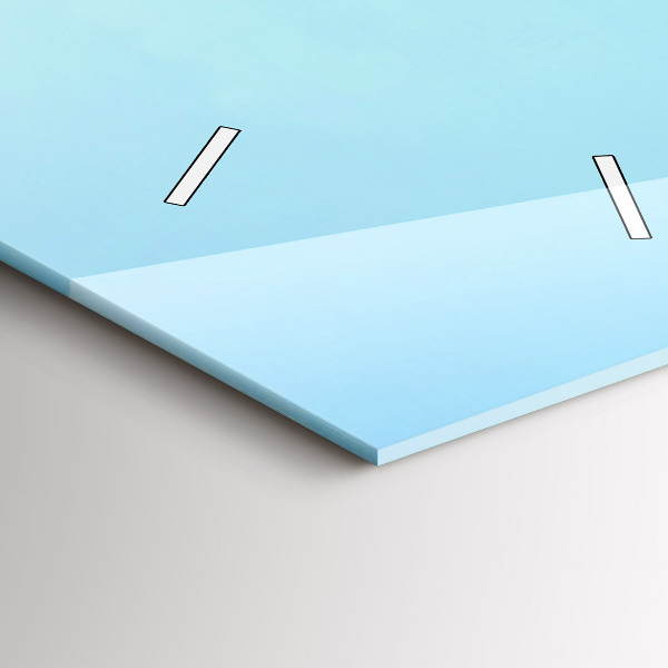 Orologio verticale in vetro Lago con montagne