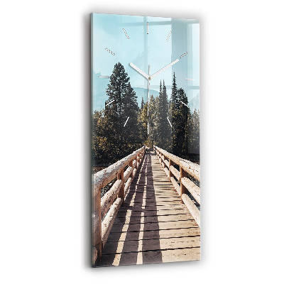 Orologio verticale in vetro Montagne nello Yellowstone