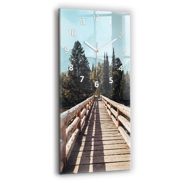 Orologio verticale in vetro Montagne nello Yellowstone