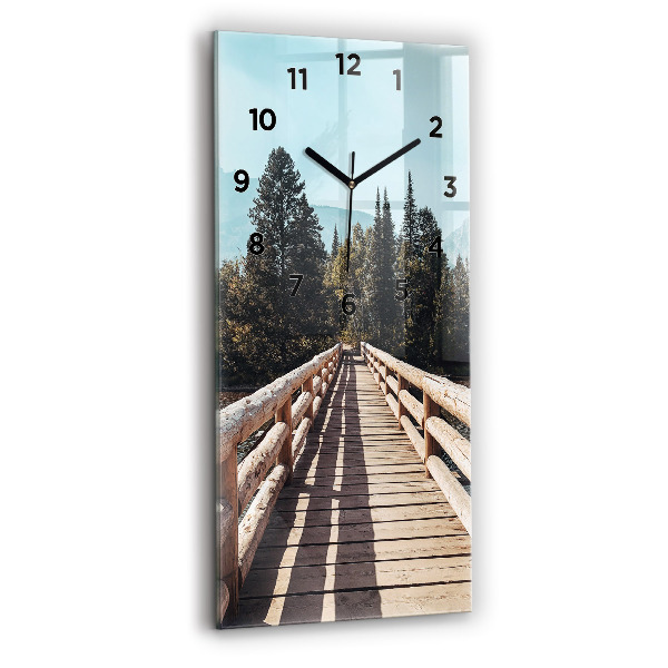 Orologio verticale in vetro Montagne nello Yellowstone